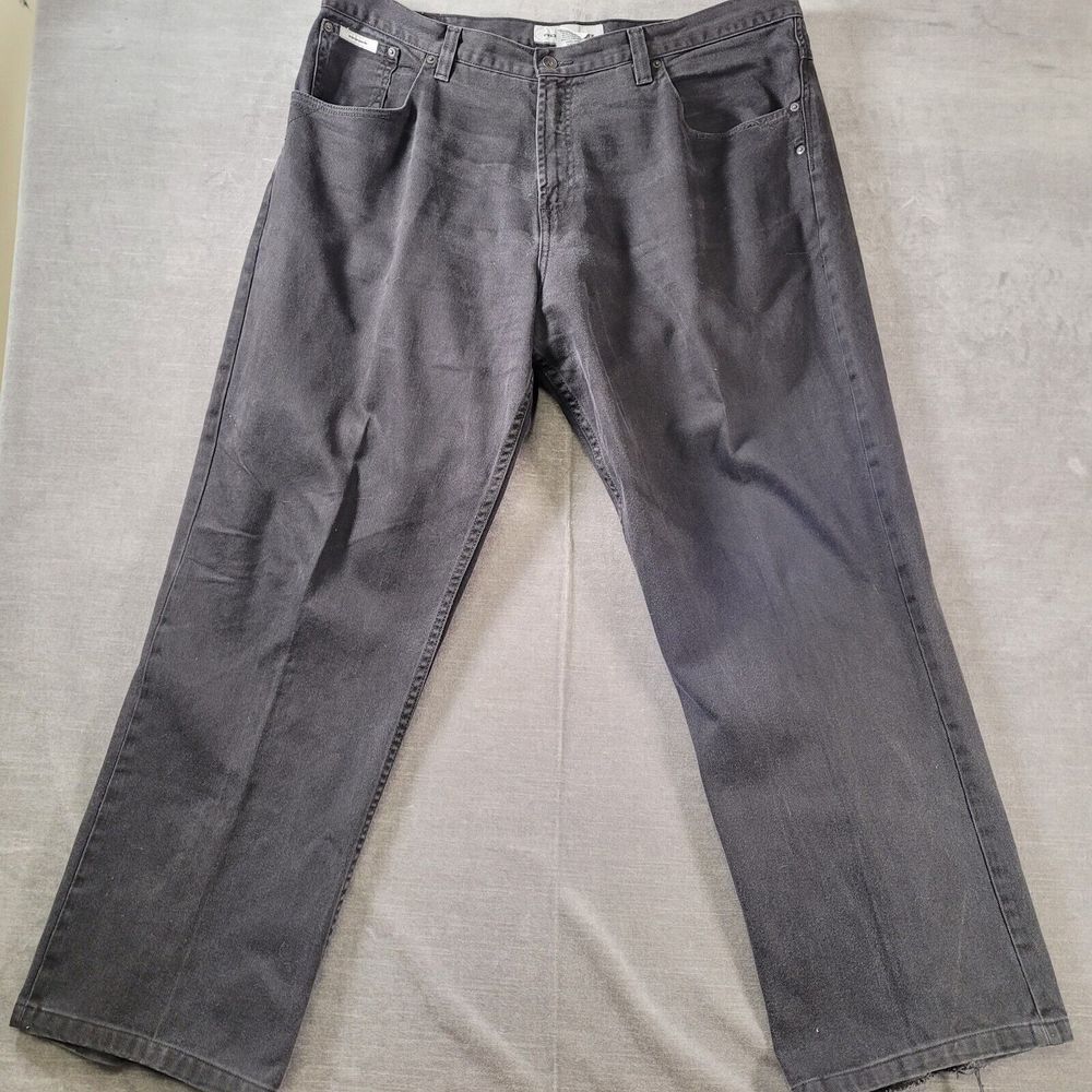 Rocawear Vintage Baggy Loose Skater Faded Black Jeans Mens Actual Size 42 x 32